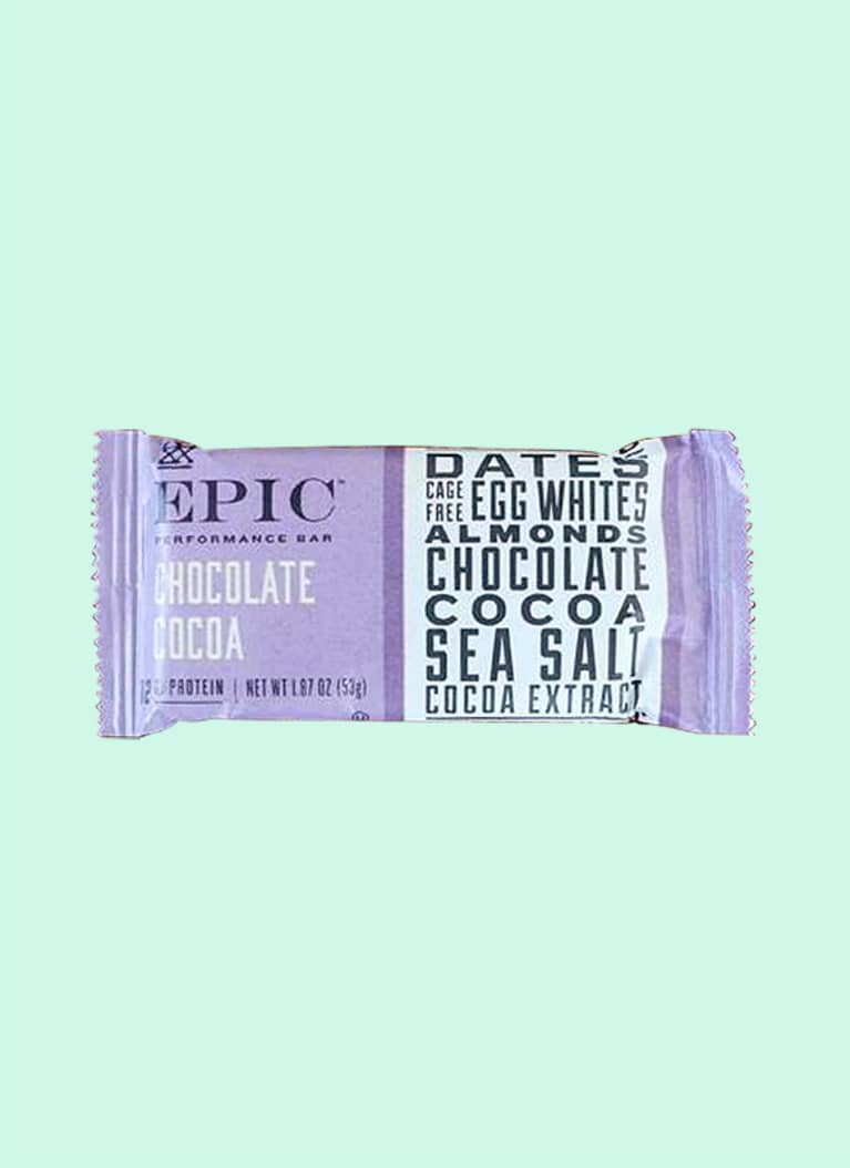 EPIC chocolate cocoa protein bar