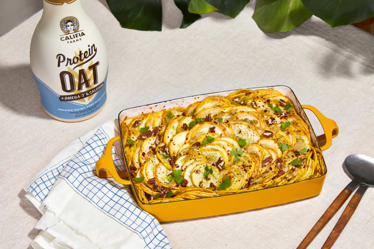 Celebrate World Plant Milk Day With This Summer Squash Bake Recipe