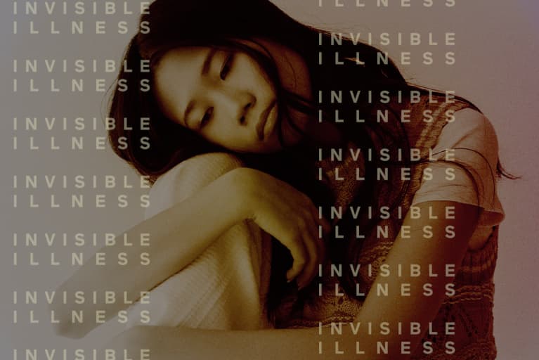 invisible illness treatment on sad looking girl