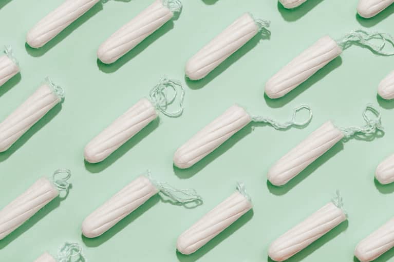 Overhead of Organic Cotton Tampons