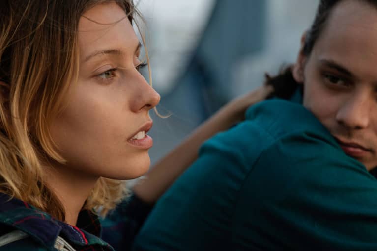 Couple Looking Distant and Upset