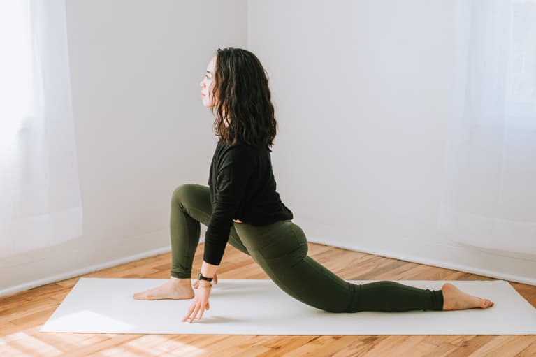 Woman Practicing Yoga - Low Lunge