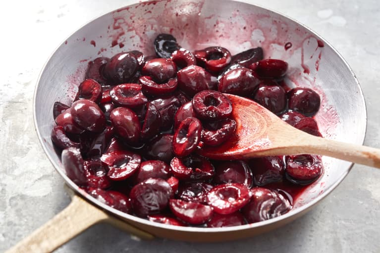 stewed fruits and cherries