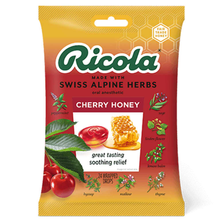Cherry Honey Herb Drops