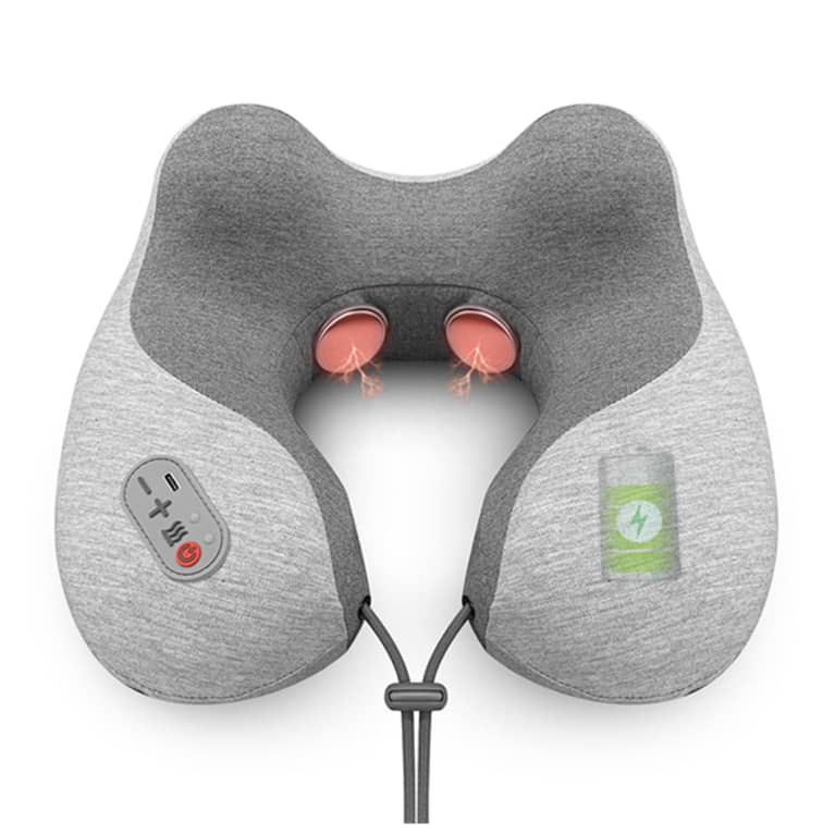 17. A travel pillow that doubles as a massager 17. A travel pillow that doubles as a massager