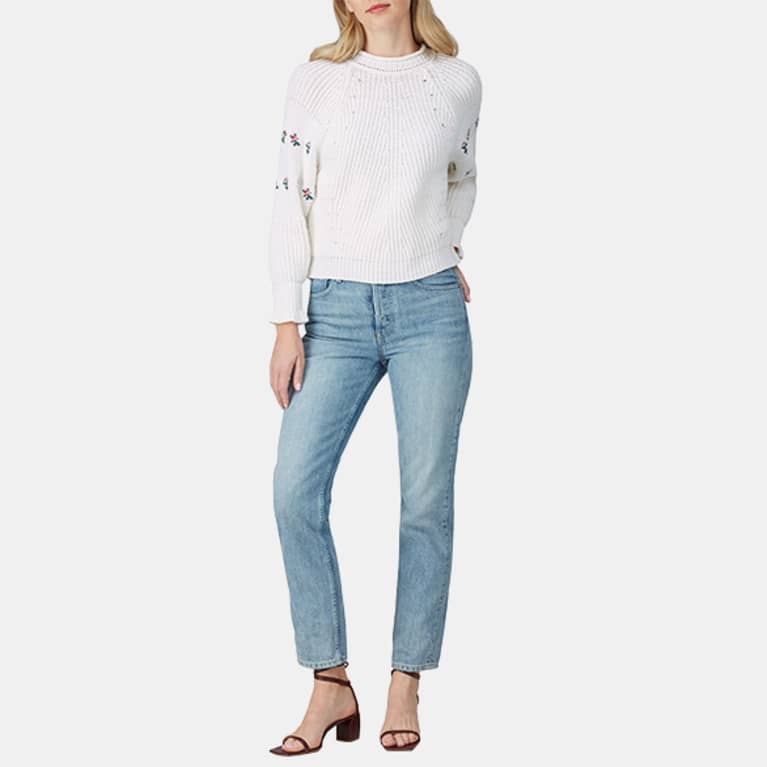 <p>Knit Embroidered Sweater</p> <p>Knit Embroidered Sweater</p>