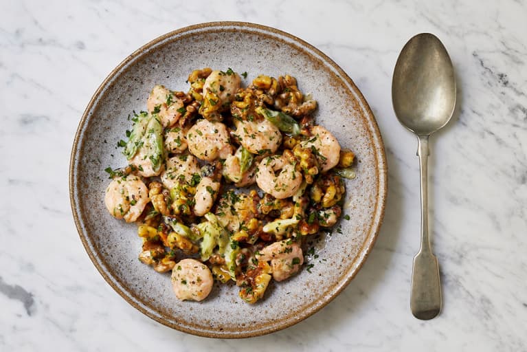Stuck In A Dinner Rut? This Shrimp & Walnut Recipe Will Shake Things Up