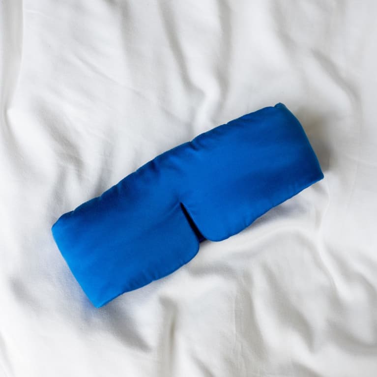Washable Silk Sleep Mask blue silk sleep mask