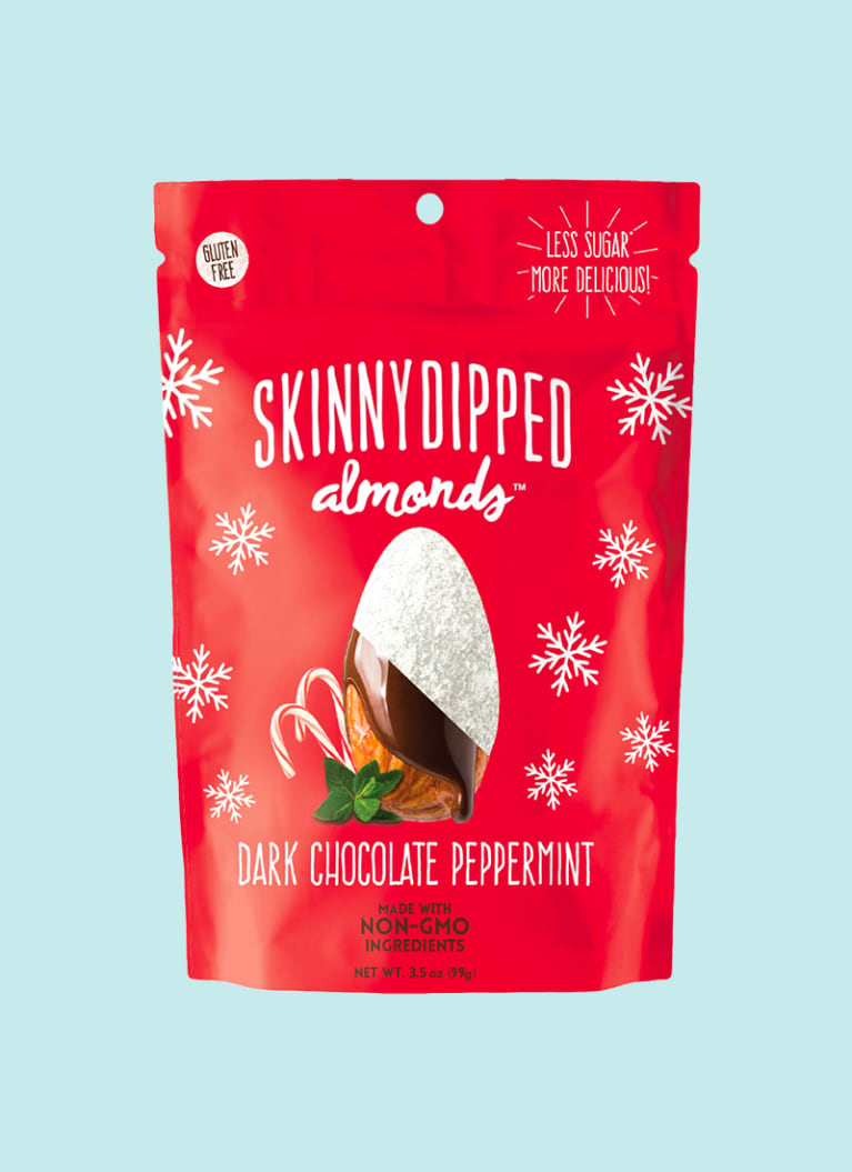 Skinny Dipped Dark Chocolate Peppermint Almonds