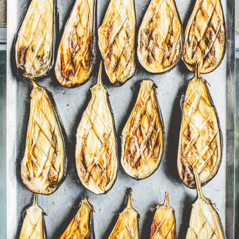 This Grilled Eggplant With Cashew Cream Sauce Recipe Has Us Wishing For Better Weather
