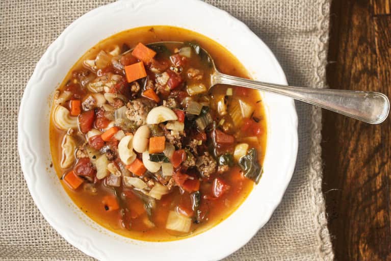 A Veggie-Packed Minestrone Soup For Spring