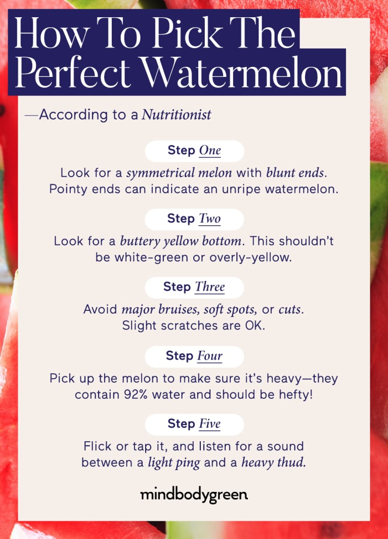 A Nutritionist's Step-By-Step Guide To Picking A Perfect Watermelon