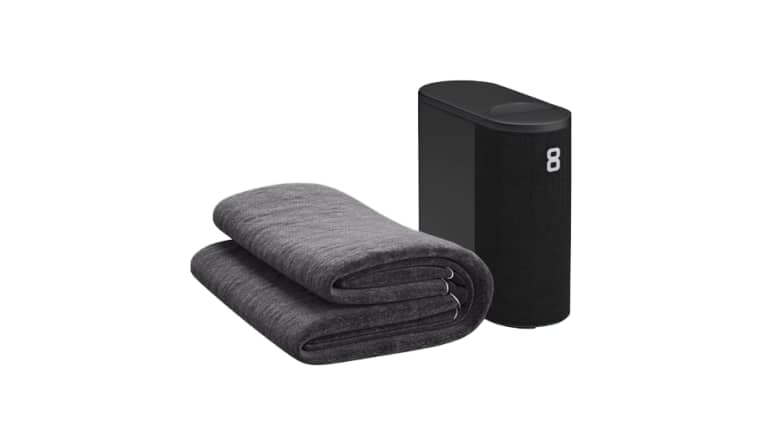 black mattress cover with separate temperature control box