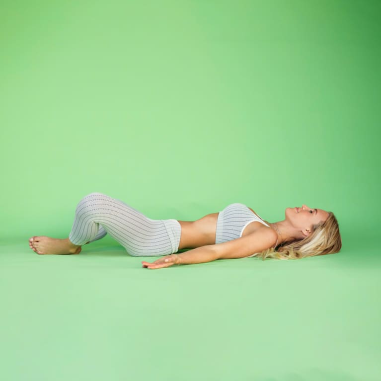 This Yoga Pose Is Perfect For Melting Away Stress & Tension Before Bed