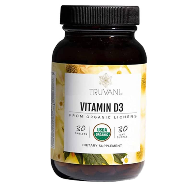 bottle of Truvani Vitamin D3