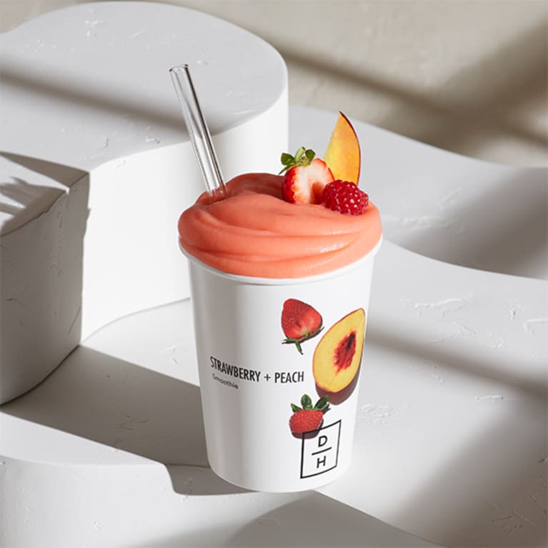 Strawberry + Peach Smoothie