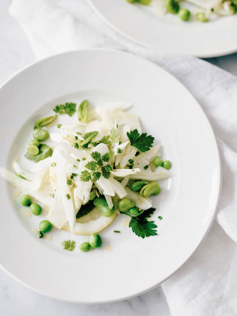 This Fava Bean & Pea Salad Recipe Is Springtime On A Plate