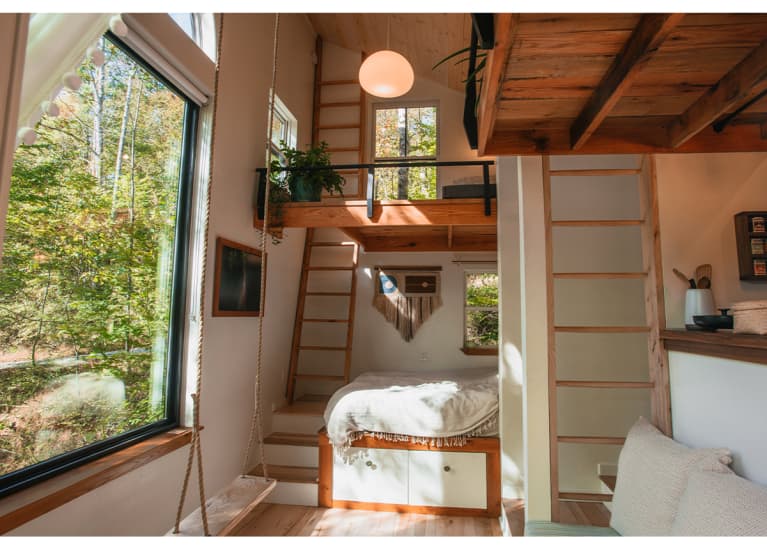 cozy cabin loft in daylight cozy cabin loft in daylight