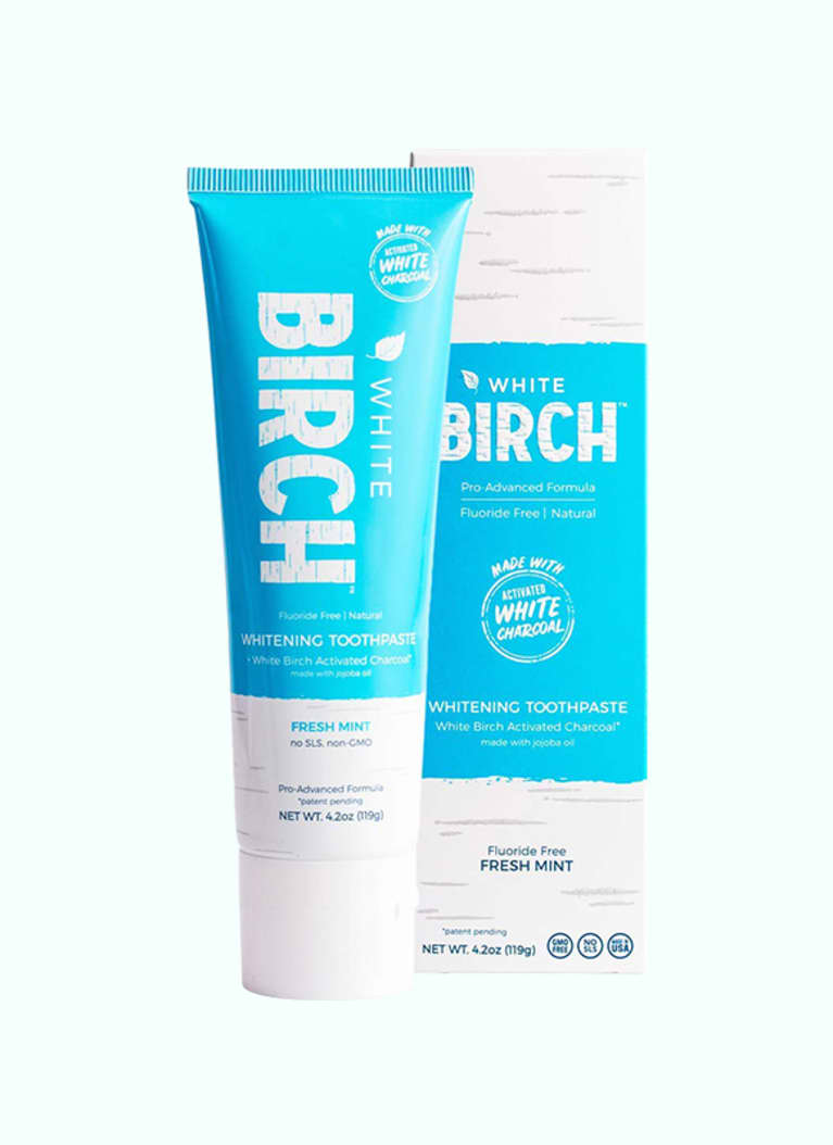 White Birch Activated White Charcoal Teeth Whitening Toothpaste
