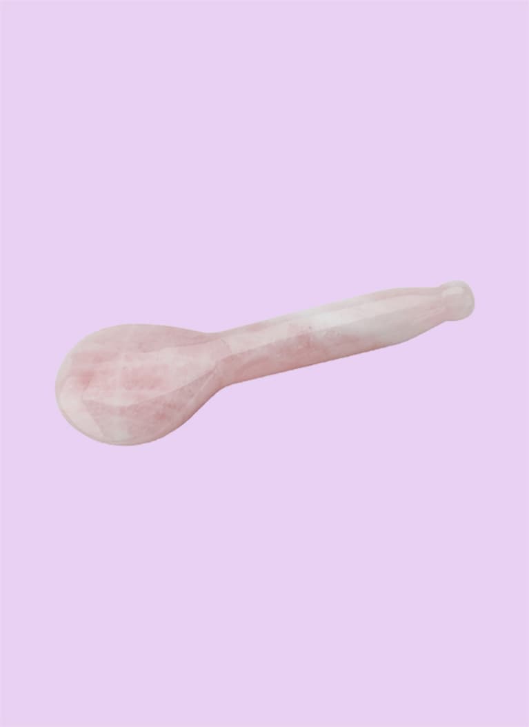 CJB Beauty Secrets Rose Quartz Sculpting Spoon