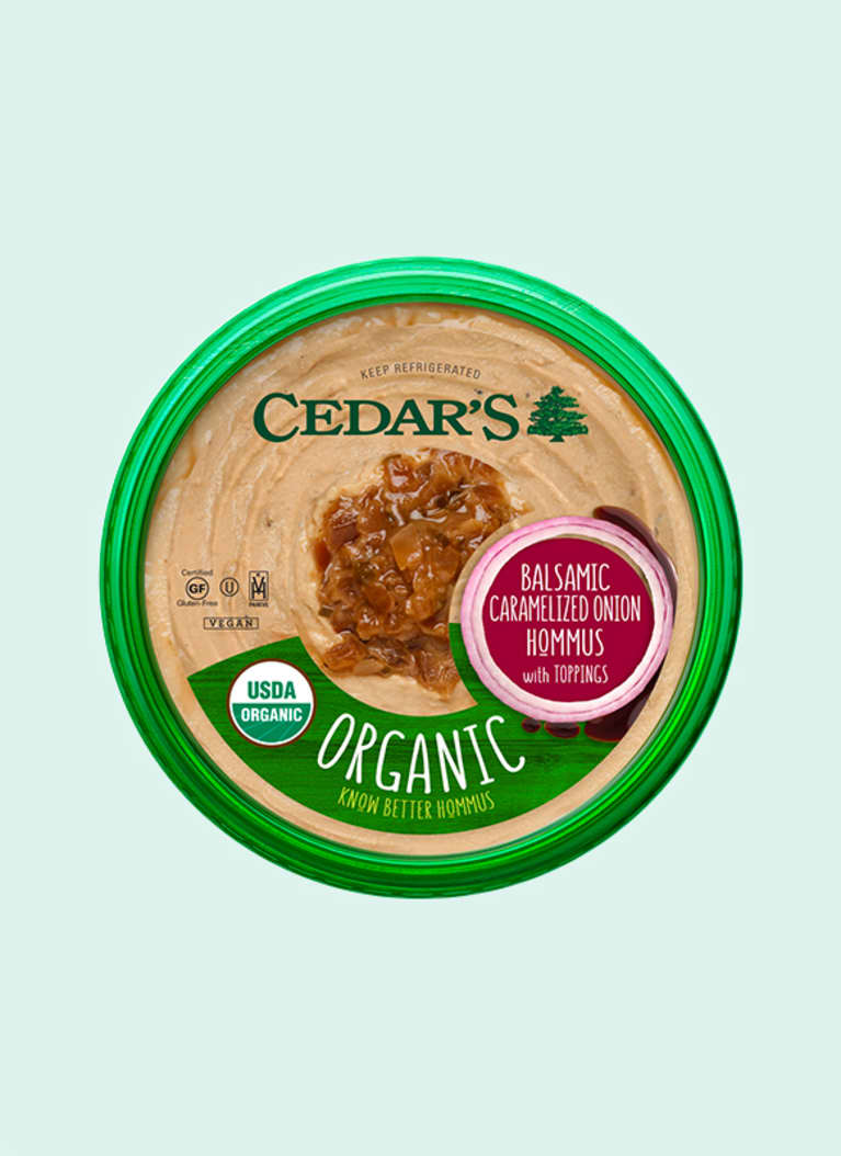 Cedar's Topped Organic Balsamic Caramelized Onion Hommos