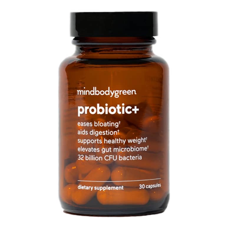 mbg probiotic+ supplement bottle