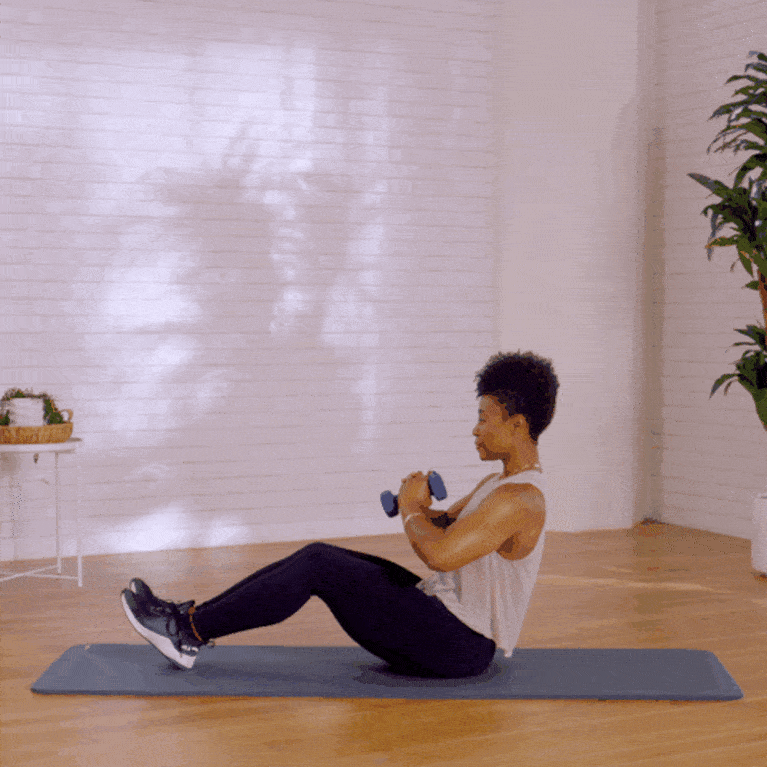 seated oblique twist