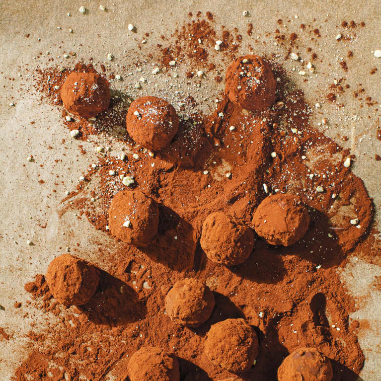 Chocolate Truffles Dusted in Cocoa Powder