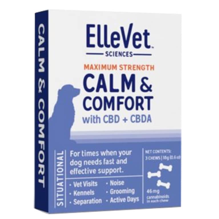 ElleVet Calm & Comfort Chews package ElleVet Calm & Comfort Chews package
