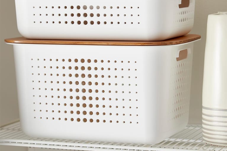 White Nordic Storage Baskets