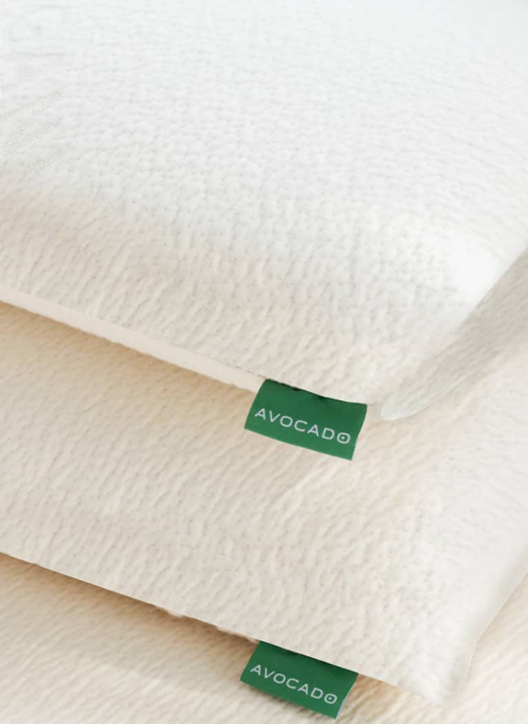 avocado green pillow