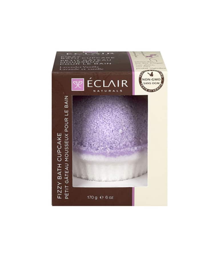 Éclair Naturals Fizzy Bath Cupcake in Lavender Vanilla Éclair Naturals Fizzy Bath Cupcake in Lavender Vanilla
